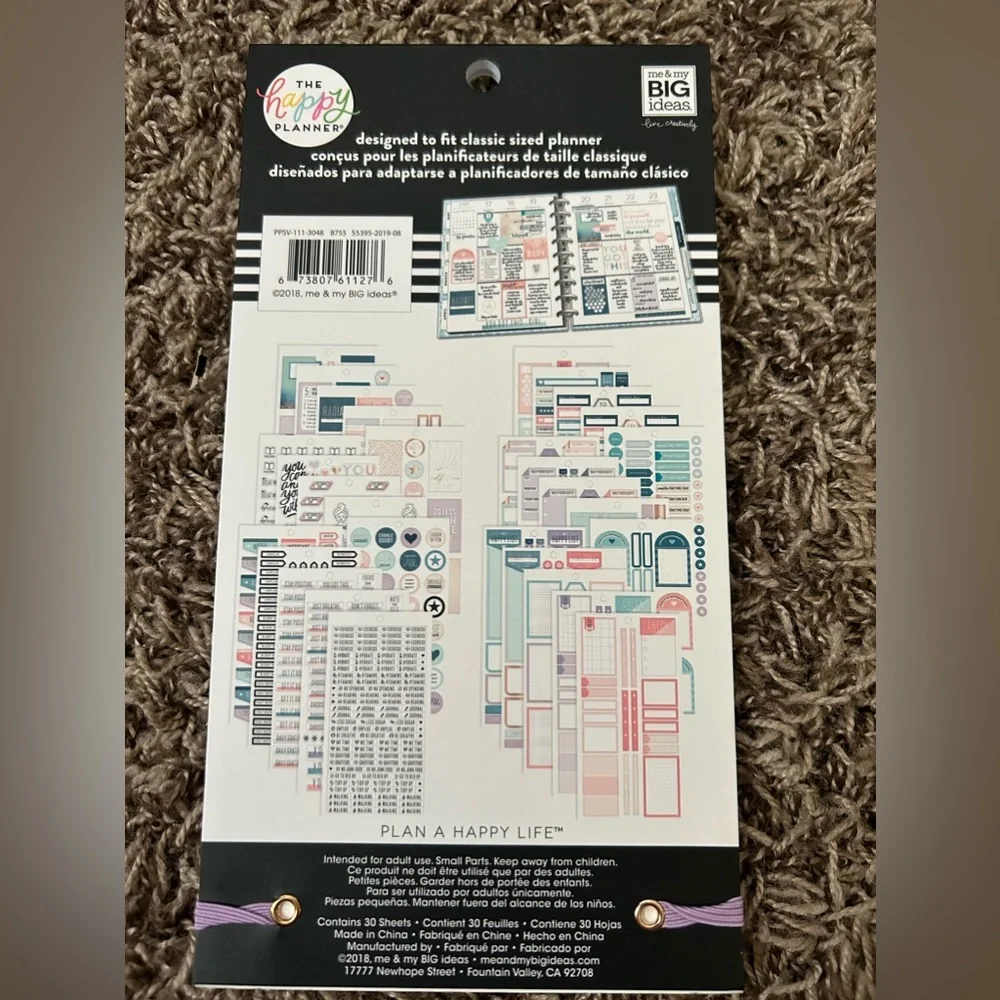 The Happy Planner Wellness Sticker Bundle #2